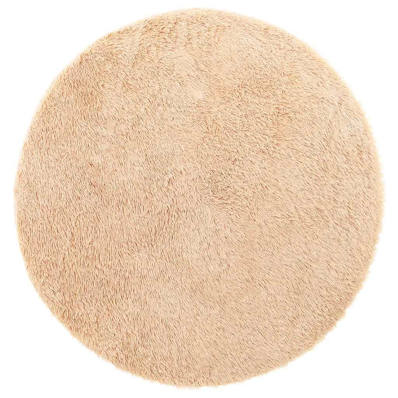 Afbeelding laden in galerijviewer, Vidaxl hoogpolig vloerkleed navarra 200x200 cm polyester beige
