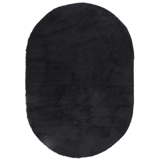 Vidaxl hoogpolig vloerkleed navarra 300x200 cm polyester zwart