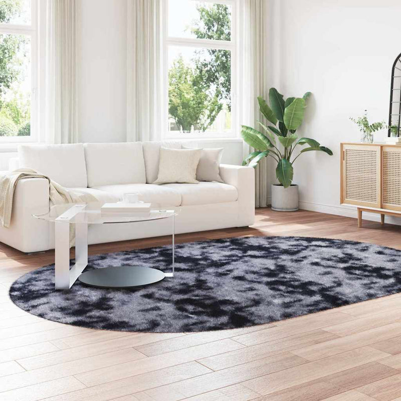 Afbeelding laden in galerijviewer, Vidaxl hoogpolig vloerkleed navarra 300x200 cm polyester donkergrijs

