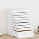 Vidaxl sieradendoos 10-laags met horlogehouders wit 29x20,5x40,5 cm