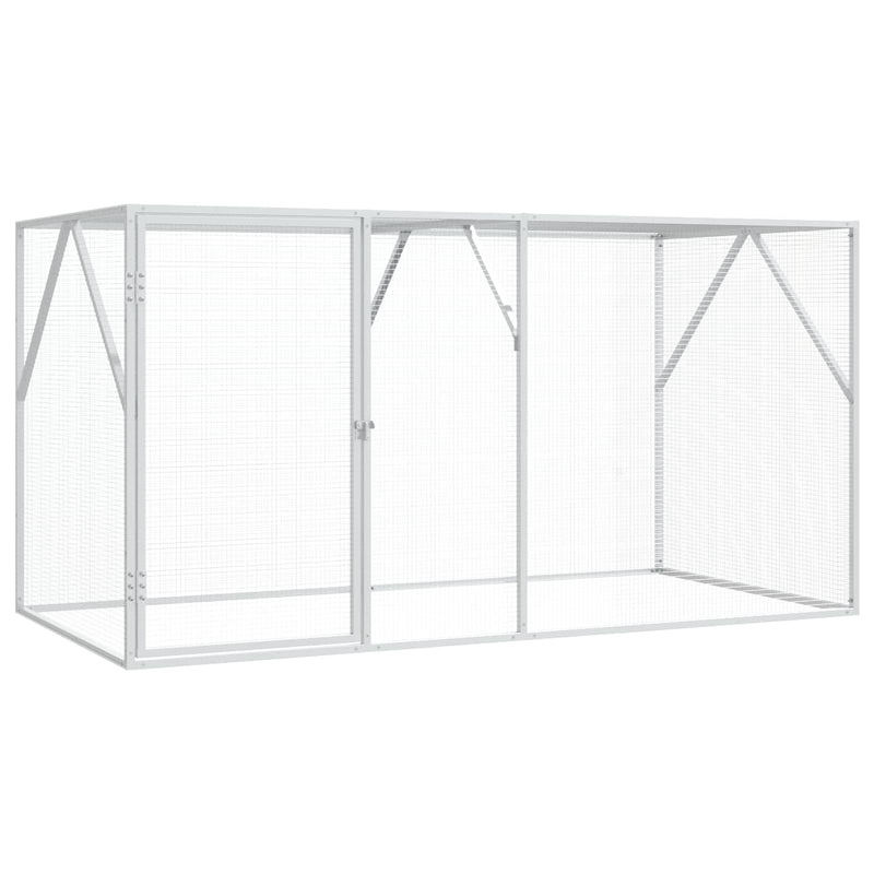 Afbeelding laden in galerijviewer, Vidaxl vogelkooi antraciet 208 x 102 x 108 cm gegalvaniseerd staal
