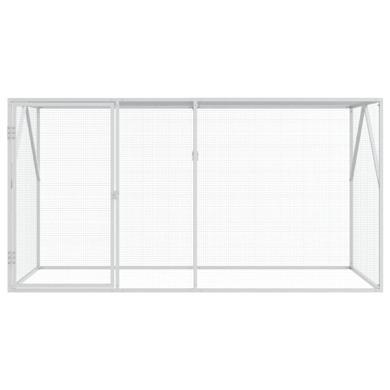 Afbeelding laden in galerijviewer, Vidaxl vogelkooi antraciet 208 x 102 x 108 cm gegalvaniseerd staal
