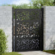 Vidaxl poort met bladontwerp 100x125 cm staal zwart