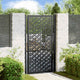 Vidaxl poort met kruisontwerp 100x175 cm staal zwart