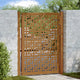 Vidaxl poort met kruisontwerp 100x125 cm weervast staal