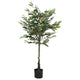 Vidaxl kunstfuxus boom 480 bladeren 130 cm groen