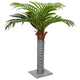 Vidaxl kunstpalmboom 6 bladeren 100 cm groen