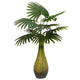 Vidaxl kunstpalmplant 9 bladeren 65 cm groen