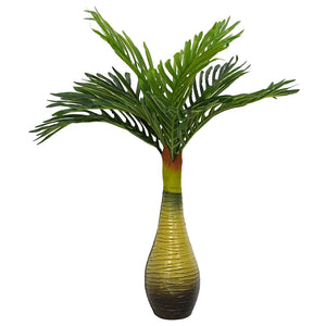 Vidaxl kunstpalmplant 9 blaadjes 70 cm groen