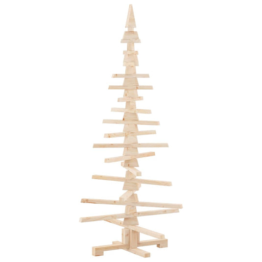 Vidaxl houten kerstboom ter decoratie 150 cm massief grenenhout