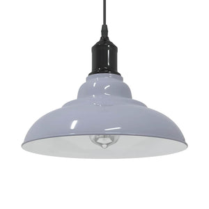 Vidaxl hanglamp in hoogte verstelbaar e27 ø31 cm metaal glanzend grijs