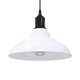 Vidaxl hanglamp in hoogte verstelbaar e27 ø31 cm metaal glanzend wit
