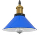 Vidaxl hanglamp in hoogte verstelbaar e27 ø22 cm metaal donkerblauw