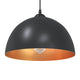 Vidaxl hanglampen 2 st in hoogte verstelbaar e27 30 cm metaal zwart