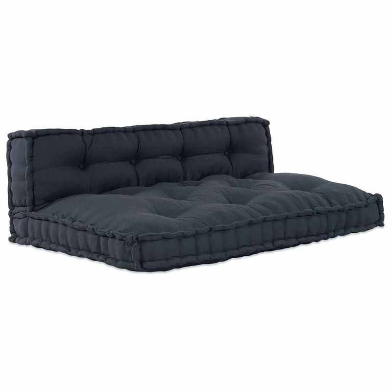 Afbeelding laden in galerijviewer, Vidaxl modulair bank 2 pcs antraciet 120 x 80 x 38 cm stof
