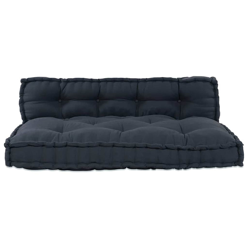 Afbeelding laden in galerijviewer, Vidaxl modulair bank 2 pcs antraciet 120 x 80 x 38 cm stof
