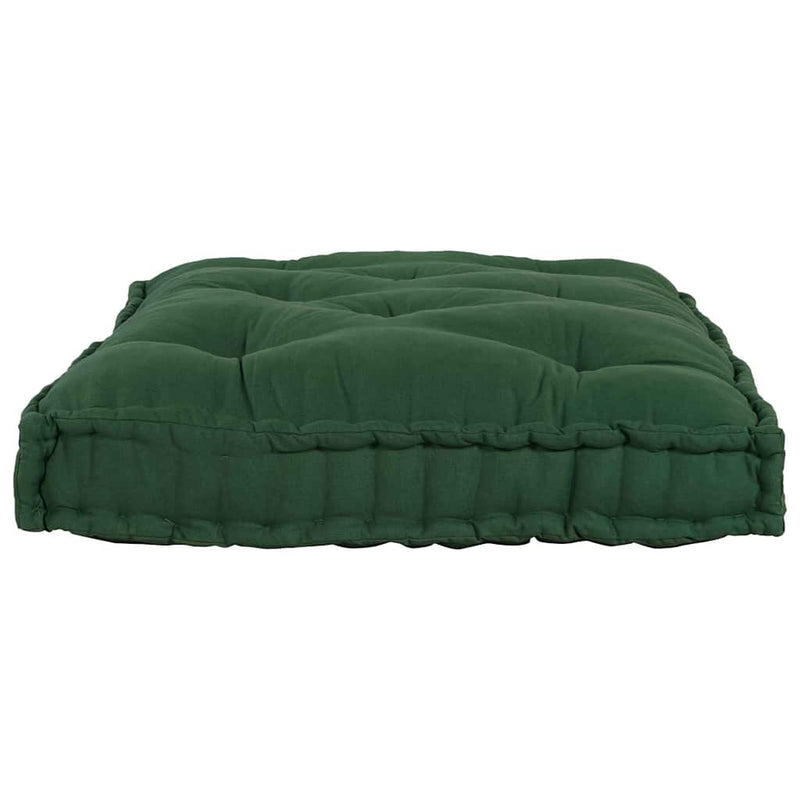 Afbeelding laden in galerijviewer, Vidaxl pallet sofa kussen groen 120 x 80 x 12 cm stof
