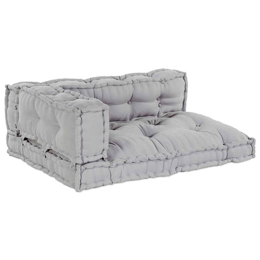 Vidaxl modulair bank 3 pcs grijs 120 x 80 x 38 cm stof