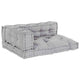 Vidaxl modulair bank 3 pcs grijs 120 x 80 x 38 cm stof