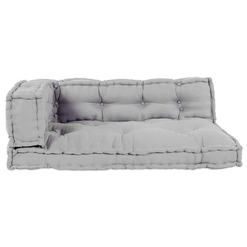 Afbeelding laden in galerijviewer, Vidaxl modulair bank 3 pcs grijs 120 x 80 x 38 cm stof

