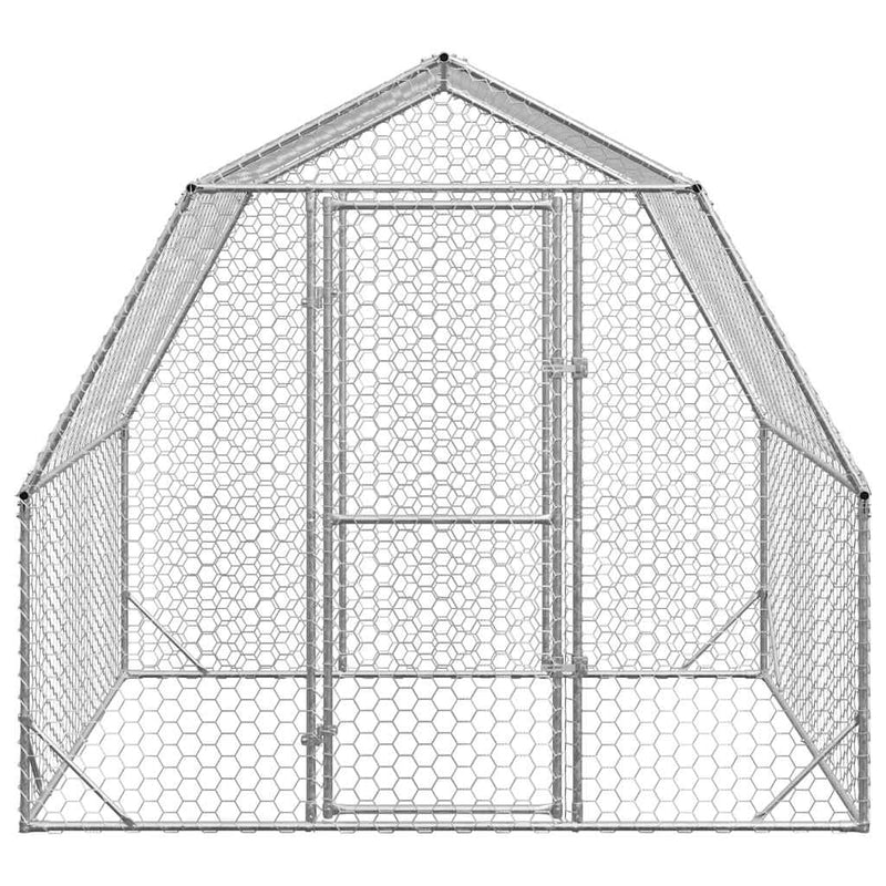 Afbeelding laden in galerijviewer, Vidaxl kippenren 2,5x2x2,25 m gegalvaniseerd staal
