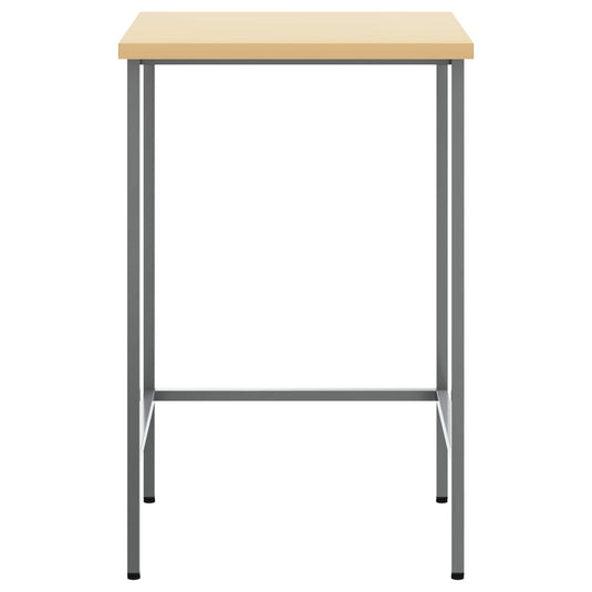 Vidaxl hoektafel grijs 55 x 55 x 85 cm staal en geg engineered hout