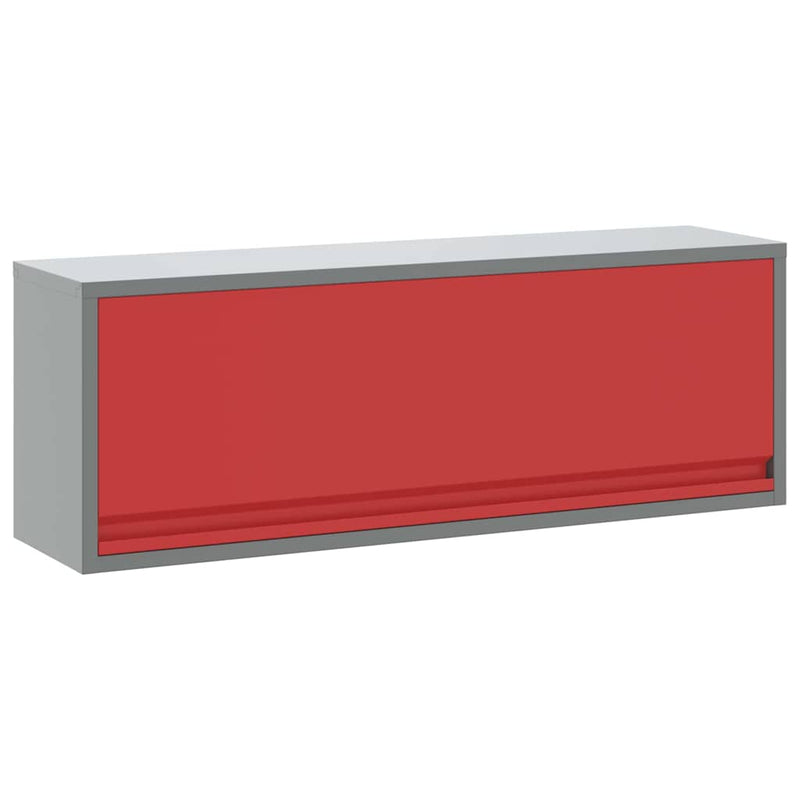 Afbeelding laden in galerijviewer, Vidaxl gereedschapskast met opslag rood en grijs 100 x 25 x 35 cm
