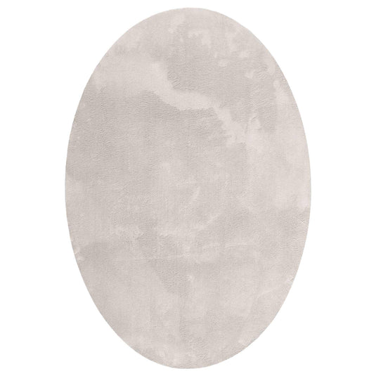 Vidaxl vloerkleden ovaal huarte zand 160 x 230 cm 100% polyester