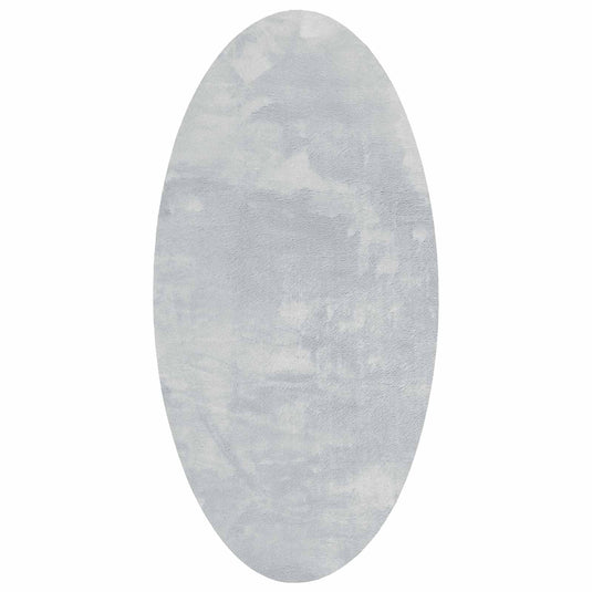 Vidaxl vloerkleden ovaal huarte grijs 80 x 150 cm 100% polyester