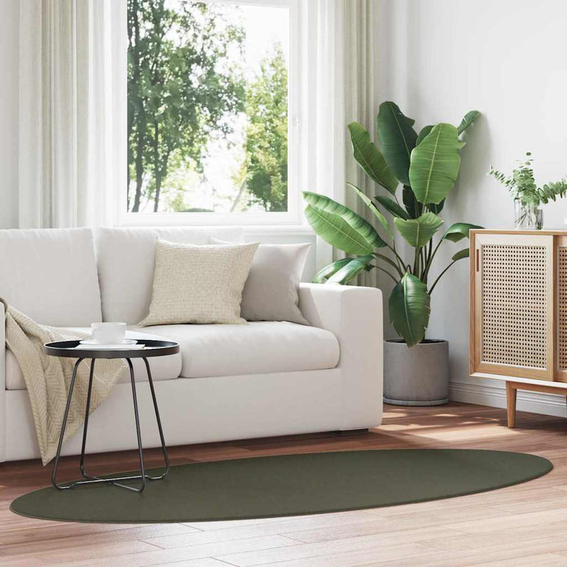 Afbeelding laden in galerijviewer, Vidaxl vloerkleden ovaal huarte bosgroen 100 x 200 cm 100% polyester
