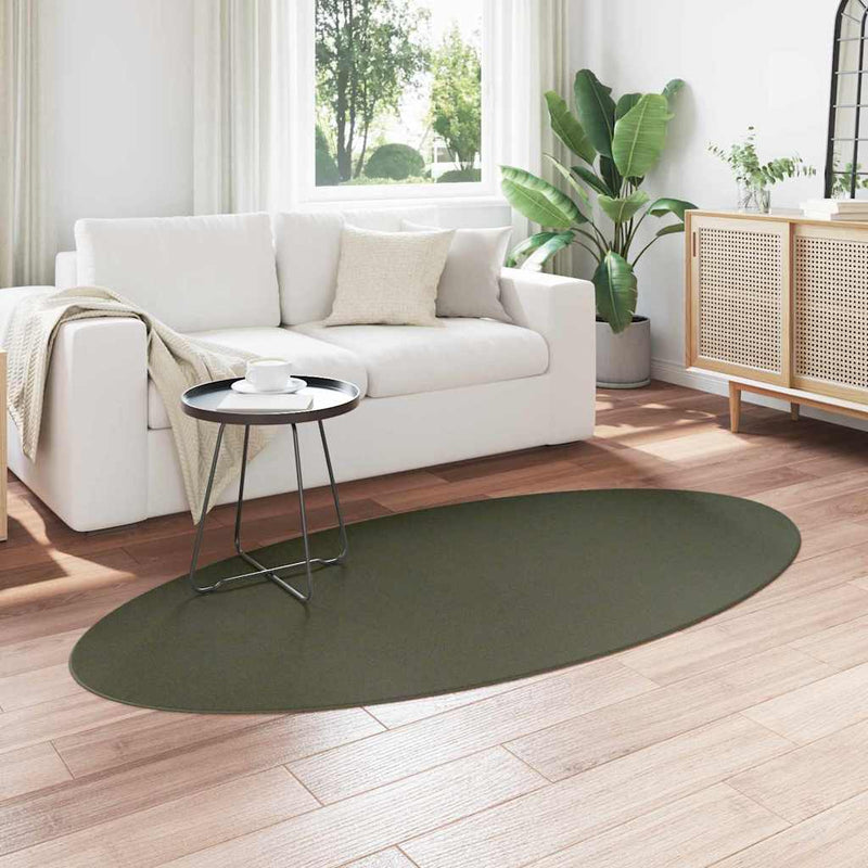 Afbeelding laden in galerijviewer, Vidaxl vloerkleden ovaal huarte bosgroen 100 x 200 cm 100% polyester
