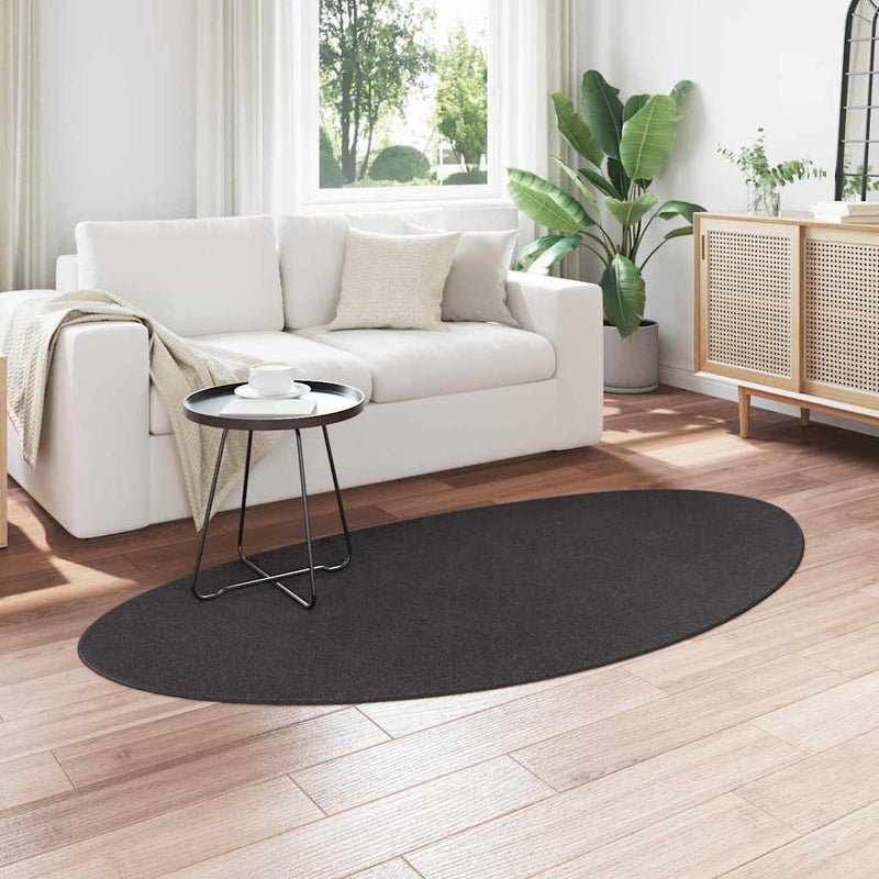 Afbeelding laden in galerijviewer, Vidaxl tapijt huarte antraciet 100 x 200 cm polyester
