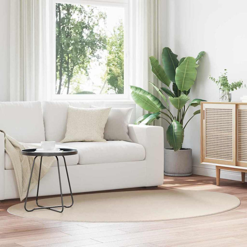 Afbeelding laden in galerijviewer, Vidaxl tapijt huarte beige 140 x 200 cm polyester
