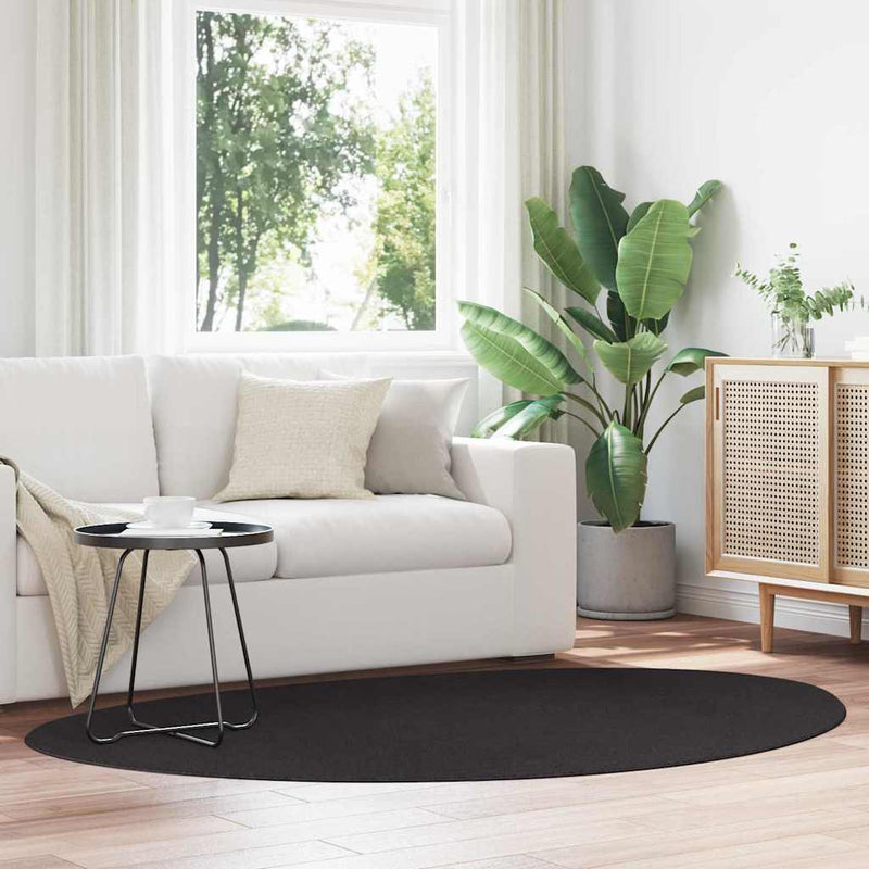 Afbeelding laden in galerijviewer, Vidaxl vloerkleden huarte zwart 140 x 200 cm polyester
