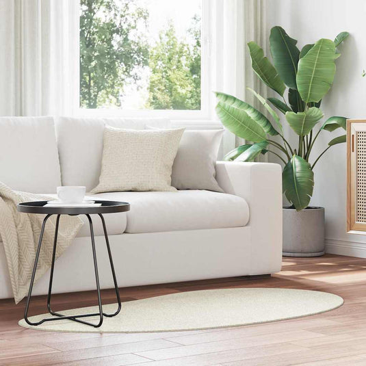 Vidaxl vloerkleden huarte crème 80 x 150 cm polyester