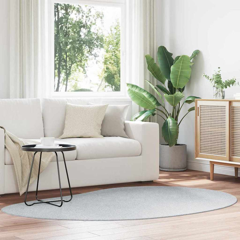 Afbeelding laden in galerijviewer, Vidaxl vloerkleden huarte grijs 140 x 200 cm polyester
