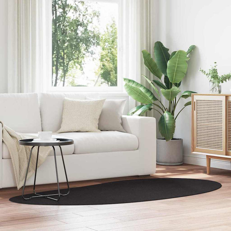 Afbeelding laden in galerijviewer, Vidaxl tapijt huarte zwart 100 x 200 cm polyester
