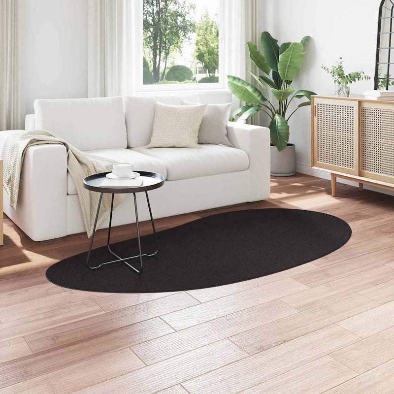 Afbeelding laden in galerijviewer, Vidaxl tapijt huarte zwart 100 x 200 cm polyester
