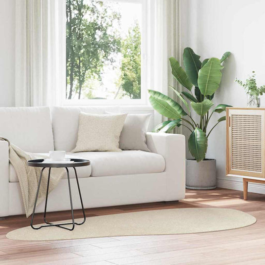 Vidaxl vloerkleden huarte beige 100 x 200 cm polyester