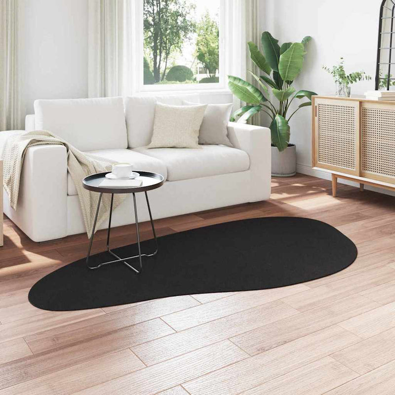 Afbeelding laden in galerijviewer, Vidaxl tapijt huarte zwart 100 x 200 cm polyester
