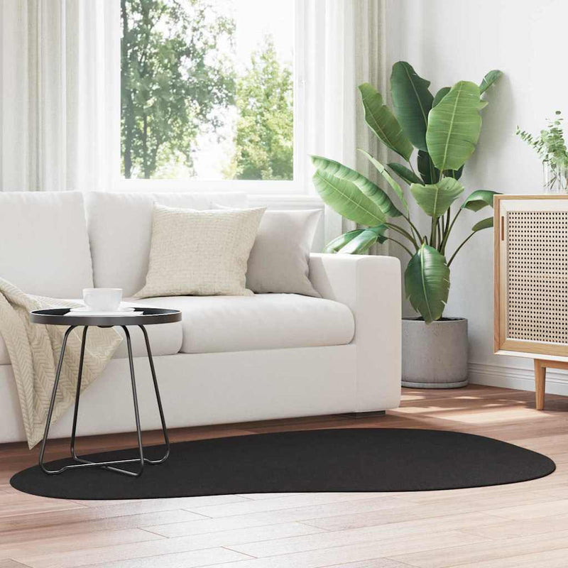 Afbeelding laden in galerijviewer, Vidaxl tapijt huarte zwart 120 x 170 cm polyester
