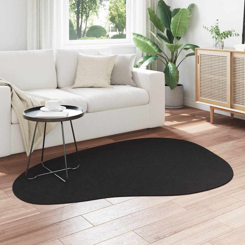 Afbeelding laden in galerijviewer, Vidaxl tapijt huarte zwart 120 x 170 cm polyester
