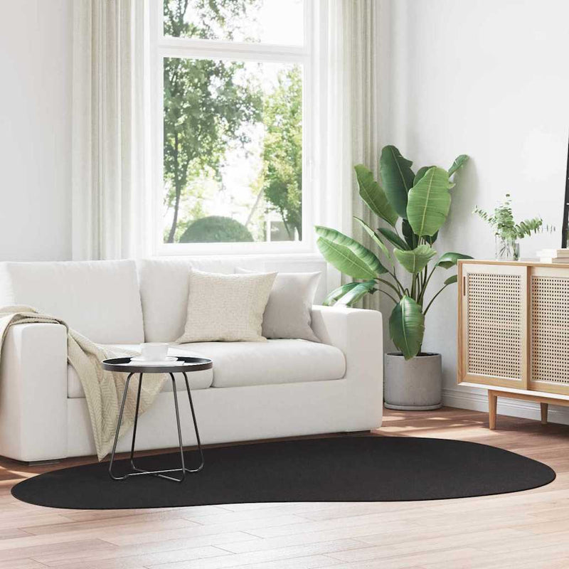 Afbeelding laden in galerijviewer, Vidaxl vloerkleden huarte zwart 160 x 230 cm polyester
