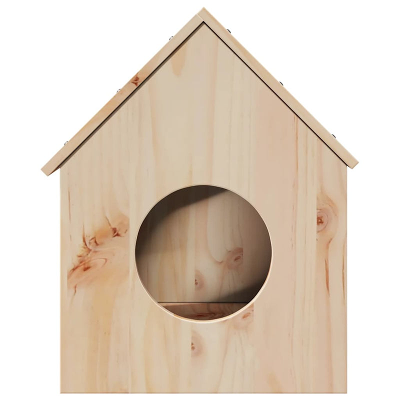 Afbeelding laden in galerijviewer, Vidaxl kattenhuis 41x50x50 cm massief grenenhout
