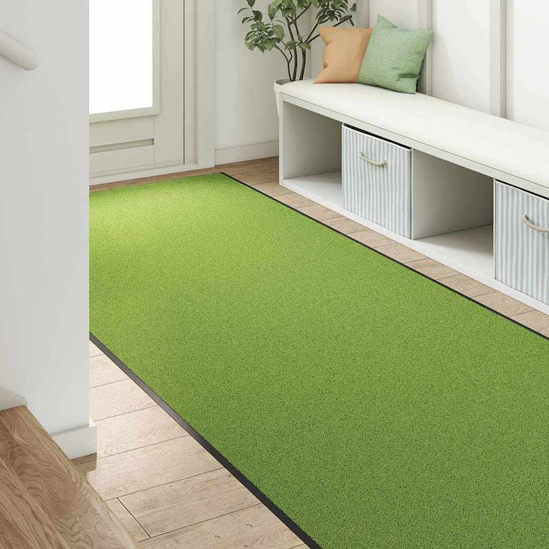 Afbeelding laden in galerijviewer, Vidaxl deurmat anders groen en zwart 120 x 400 cm polyamide en pvc
