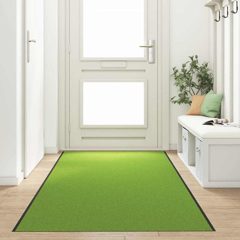 Afbeelding laden in galerijviewer, Vidaxl deurmat anders groen en zwart 120 x 400 cm polyamide en pvc
