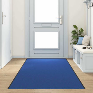 Vidaxl deurmat anders blauw en zwart 120 x 400 cm polyamide en pvc