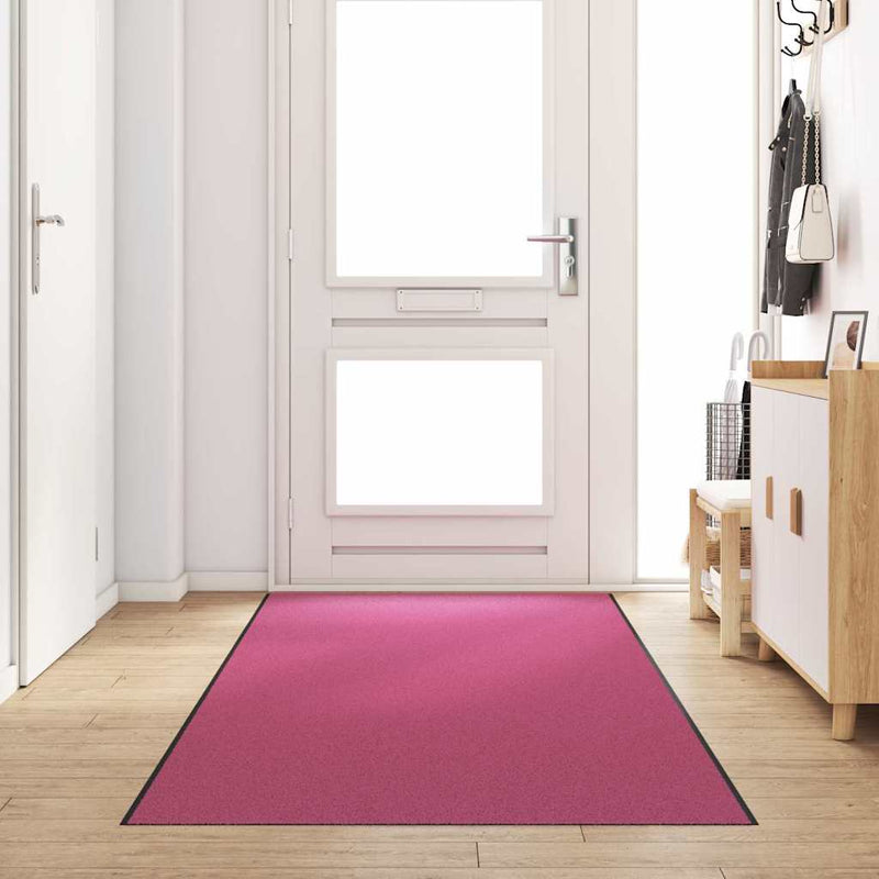 Afbeelding laden in galerijviewer, Vidaxl deurmat anders roze en zwart 120 x 350 cm polyamide en pvc
