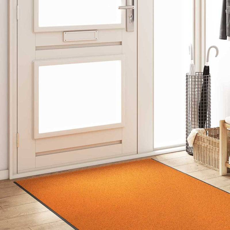 Afbeelding laden in galerijviewer, Vidaxl deurmat anders oranje en zwart 120 x 400 cm polyamide en pvc
