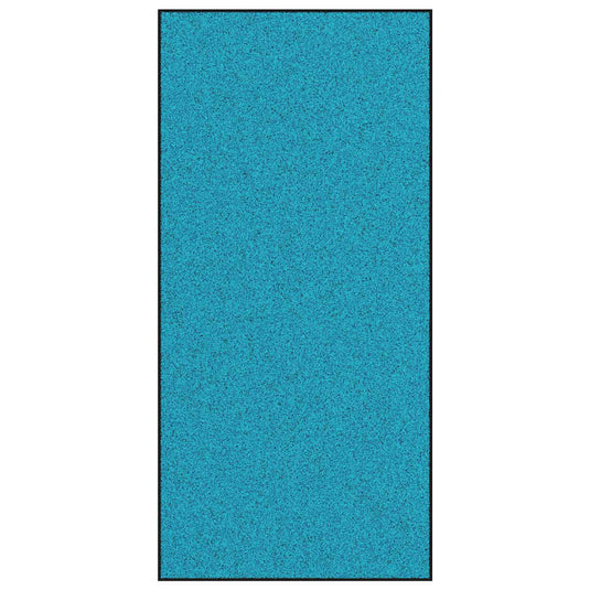 Vidaxl deurmat anders cyaan en zwart 120 x 250 cm polyamide en pvc